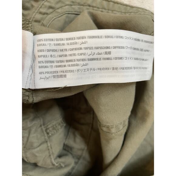 Abercrombie Fitch Jacket Womens Medium Green Gray Hoodie Utility Gorp Grunge Y2K - Picture 8 of 11